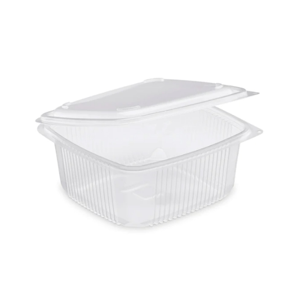 Barquette fraîcheur avec couvercle à charnière 750 cc